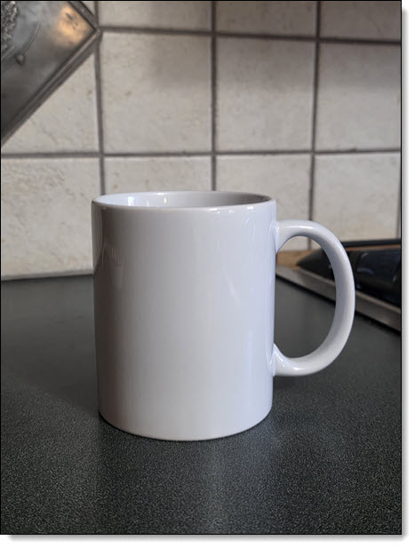 USS Scamp classic 12 ounce coffee mug, back side blank