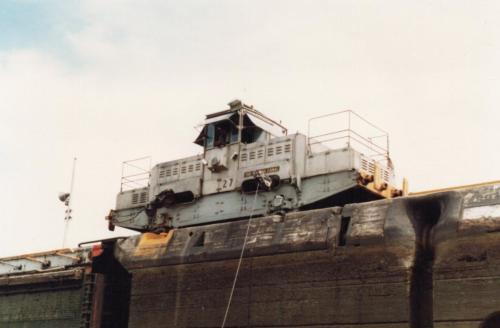 Scamp transiting the Panama Canal, 1984