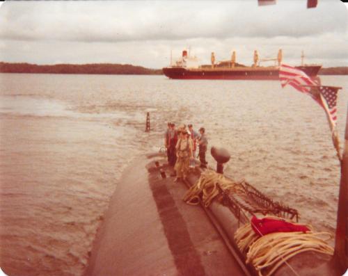 Transiting Panama Canal - Unitas XIX 1978. 