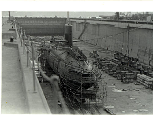 Scamp in Bremerton Washington shipyard 