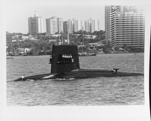USS Scamp Entering the harbor of Maracaibo, Venezuela