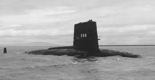 USS Scamp Underway c1970s
